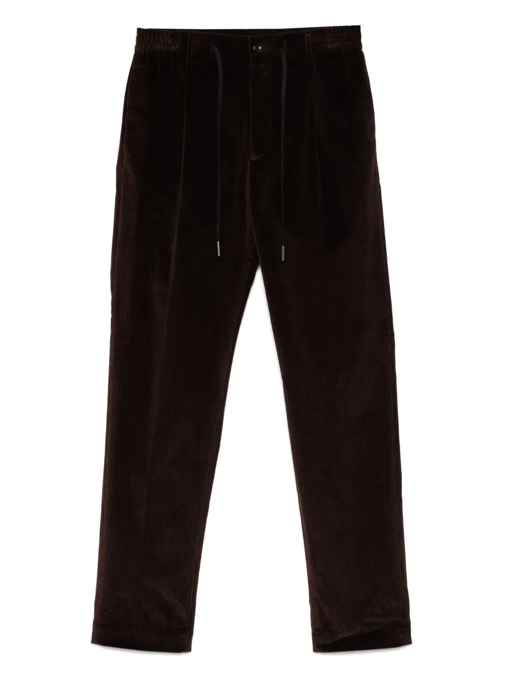 Tagliatore Ribfluwelen broek Bruin