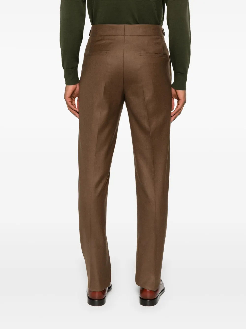Shop Tagliatore Wool Trousers