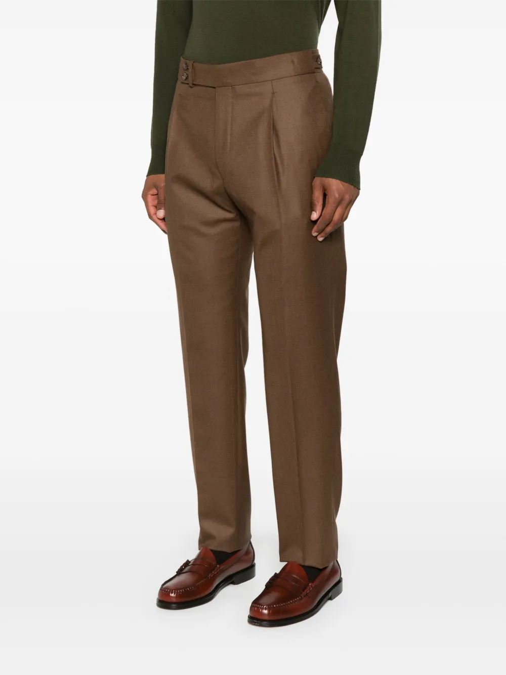 Shop Tagliatore Wool Trousers