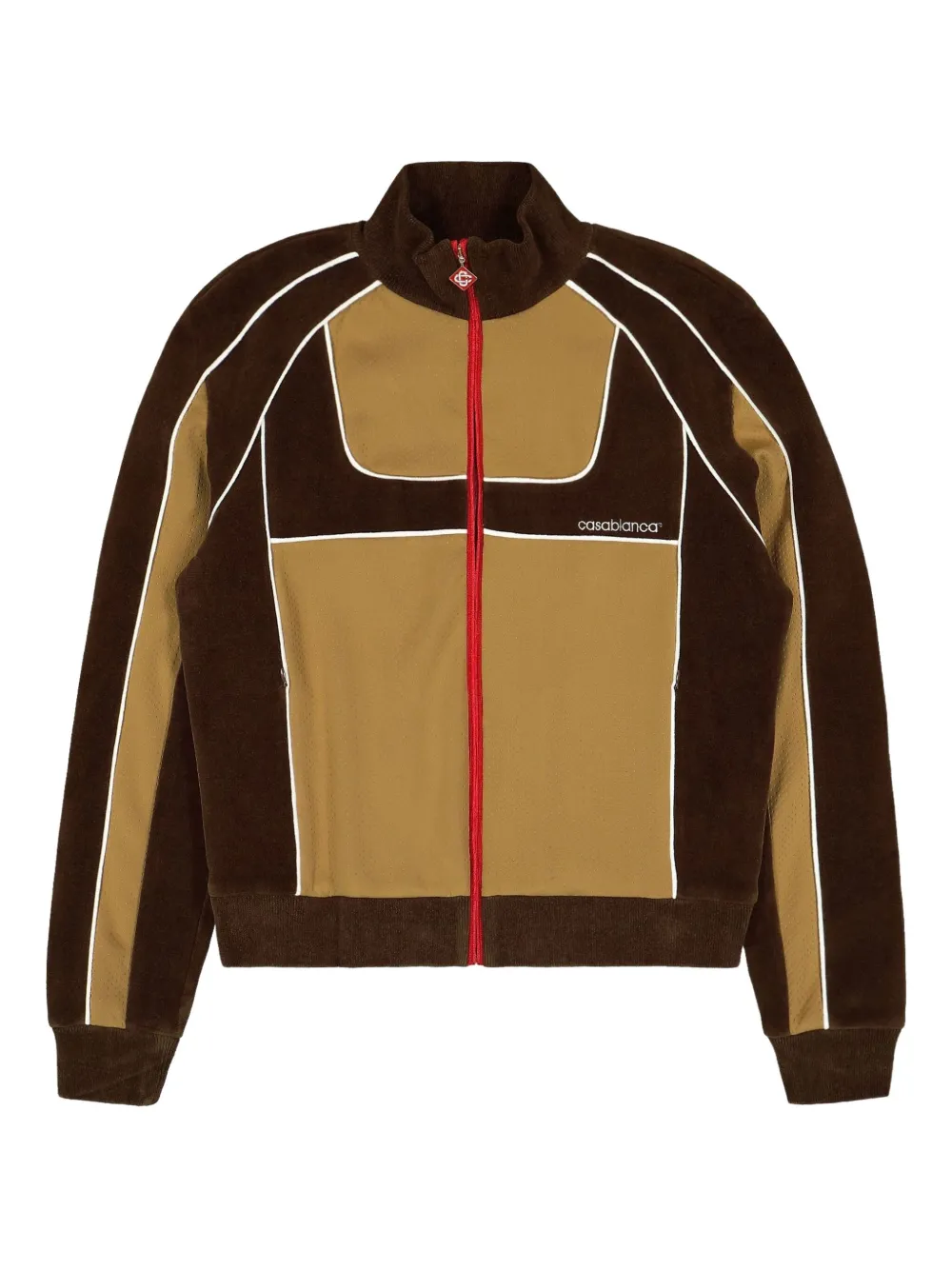 Casablanca two-tone track jacket | Brown | Image 1