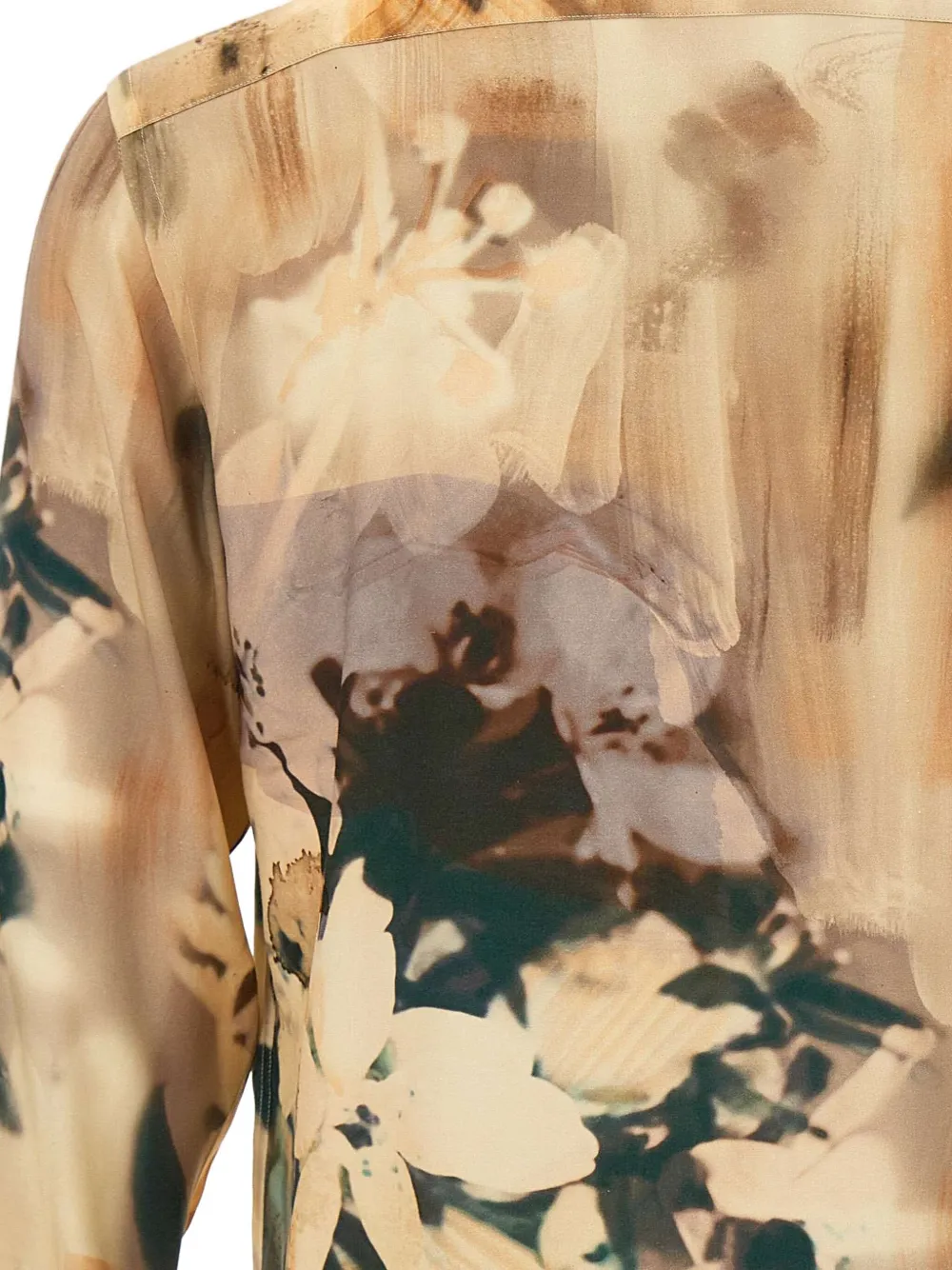 Paul Smith Overhemd met abstracte print Beige