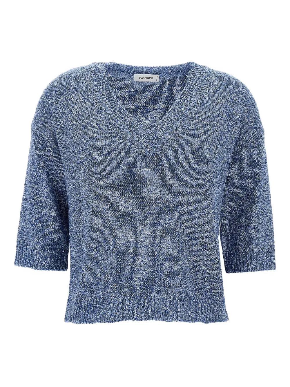 Kangra suéter con cuello en V | azul | Image 1