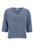 Kangra V-neck jumper - Blue