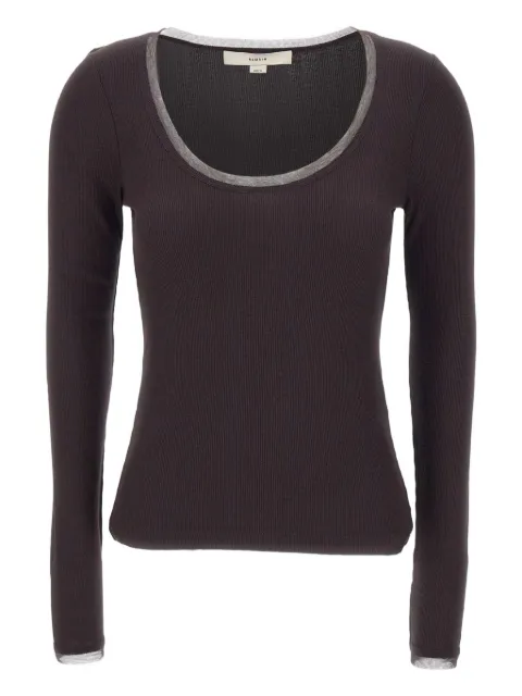 REMAIN mesh-trim T-shirt 