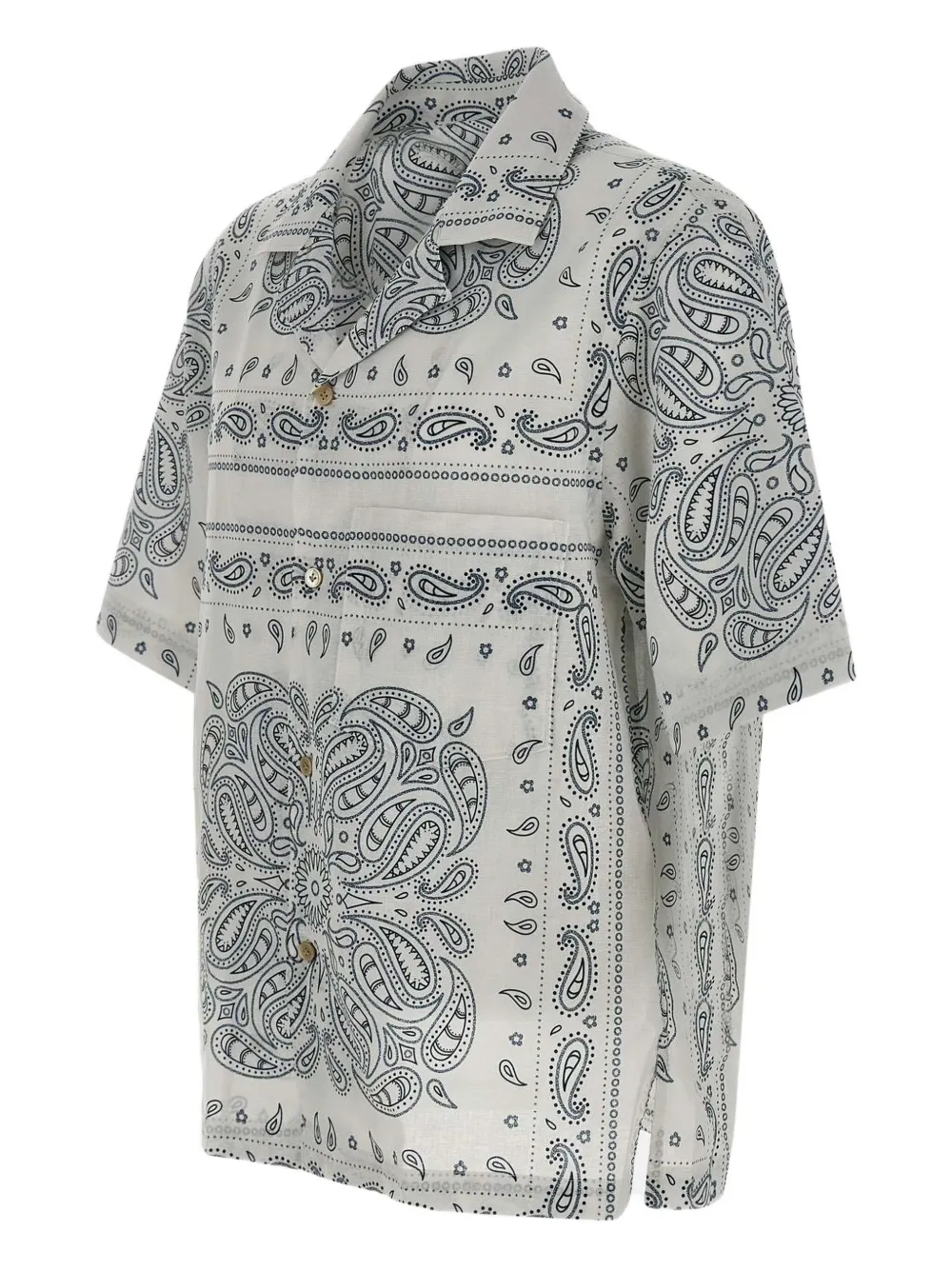Eleventy paisley-print shirt - Wit