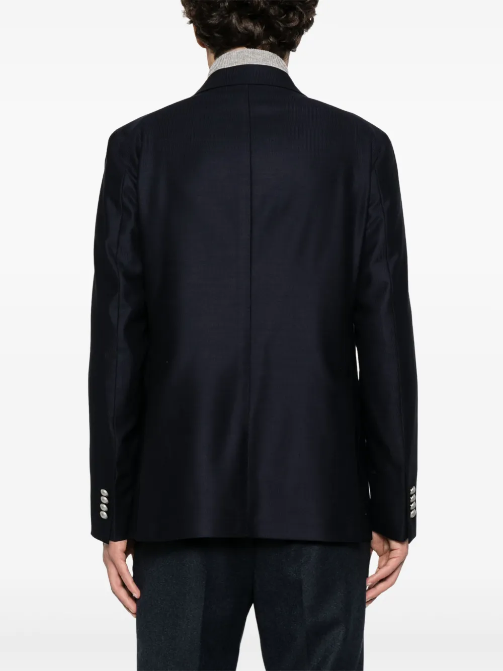 Shop Tagliatore Wool Double-breasted Blazer