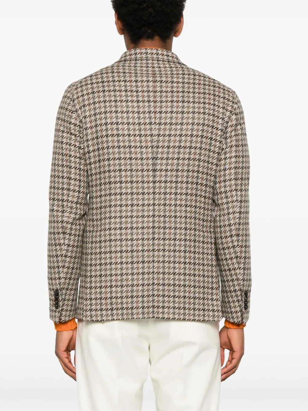 Tagliatore Geruite blazer Beige