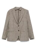 Tagliatore check-print blazer - Neutrals