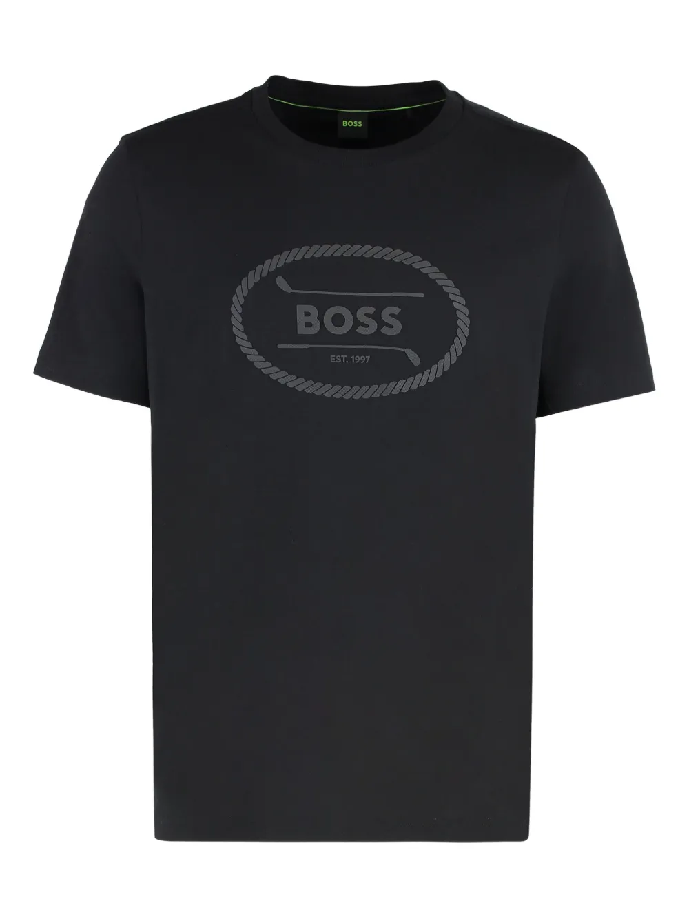 BOSS cotton T-shirt - ブラック BOSS cotton T-shirt - ブラック