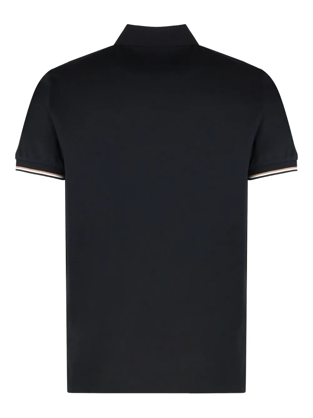 BOSS cotton polo shirt - Zwart
