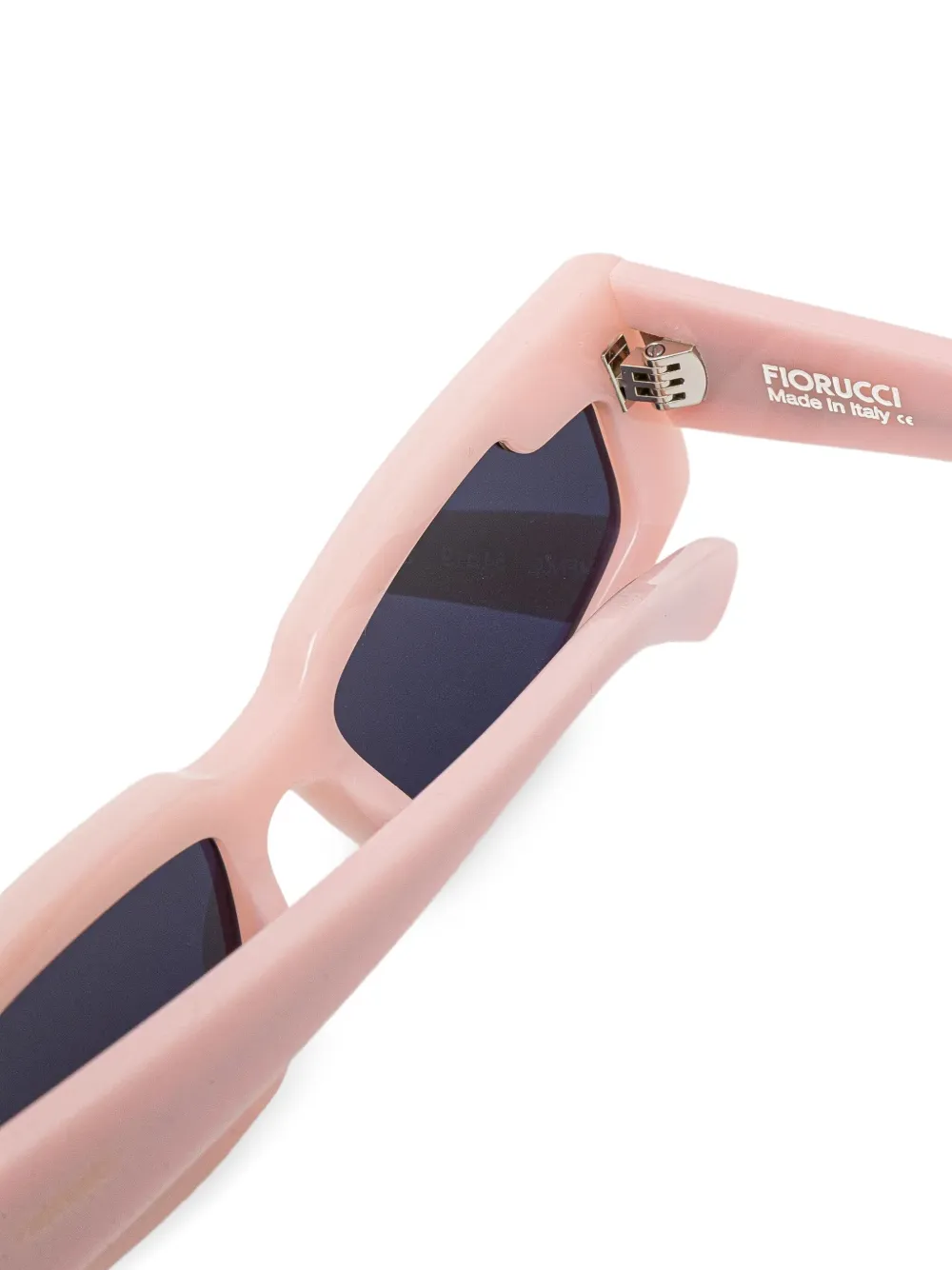 Fiorucci Wing zonnebril met geometrisch montuur en drie lijnen Roze