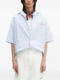 Fiorucci striped embroidered shirt - Blue