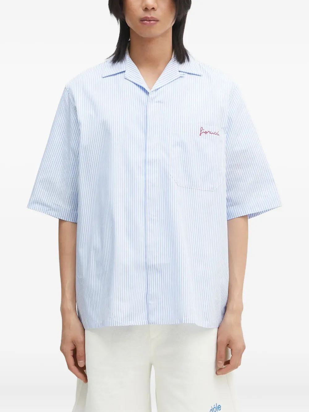 Fiorucci striped embroidered shirt | Image 2