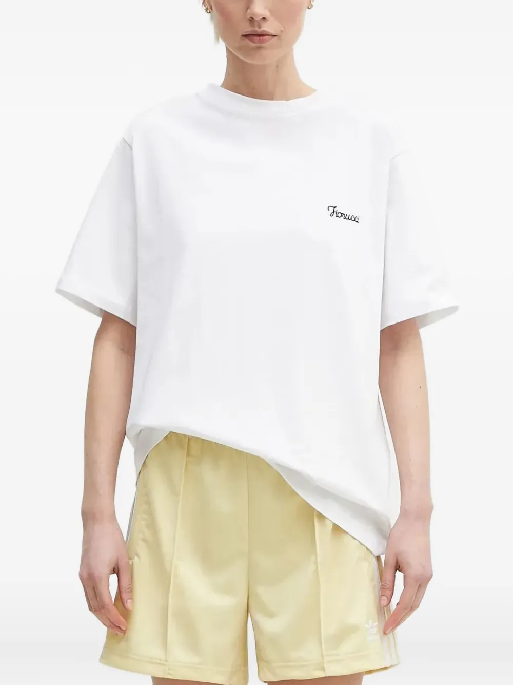 Fiorucci embroidered short-sleeve T-shirt | White | Image 1