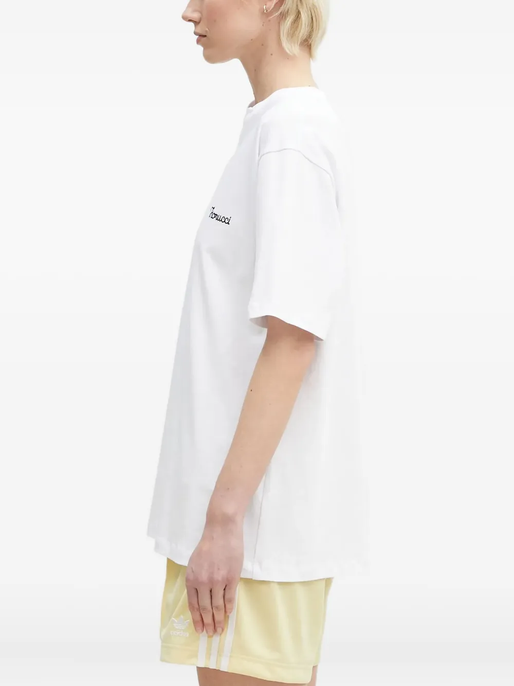 Fiorucci embroidered short-sleeve T-shirt Wit