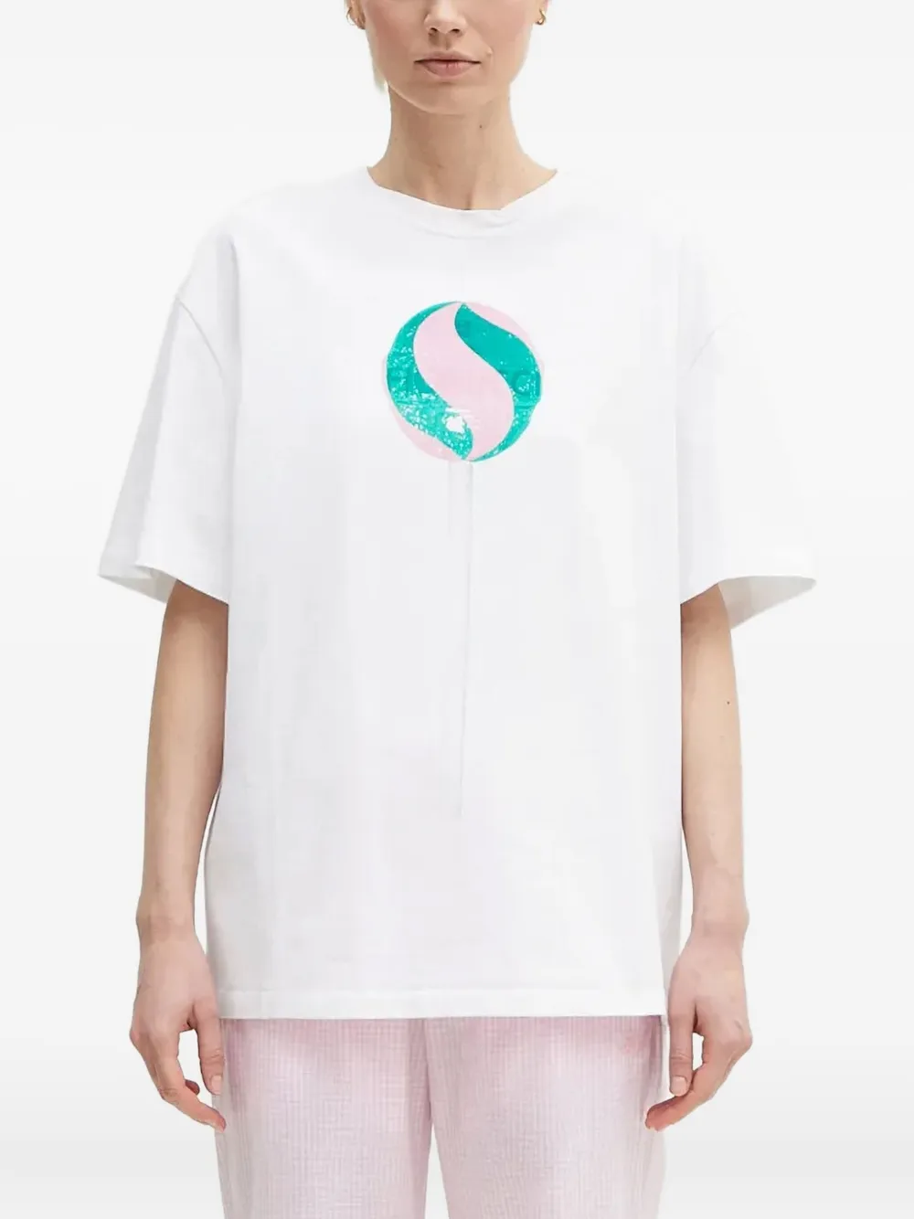 Fiorucci lollipop-print T-shirt | White | Image 1