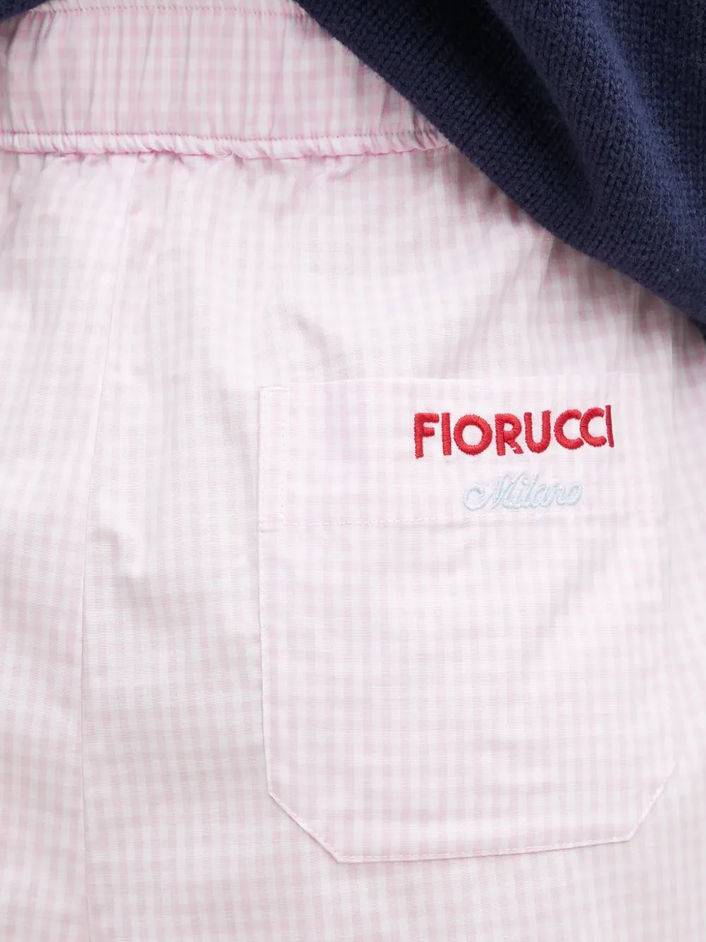 Fiorucci checkered shorts Roze