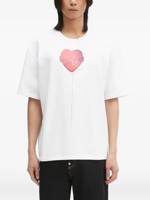 Fiorucci heart-balloon print T-shirt