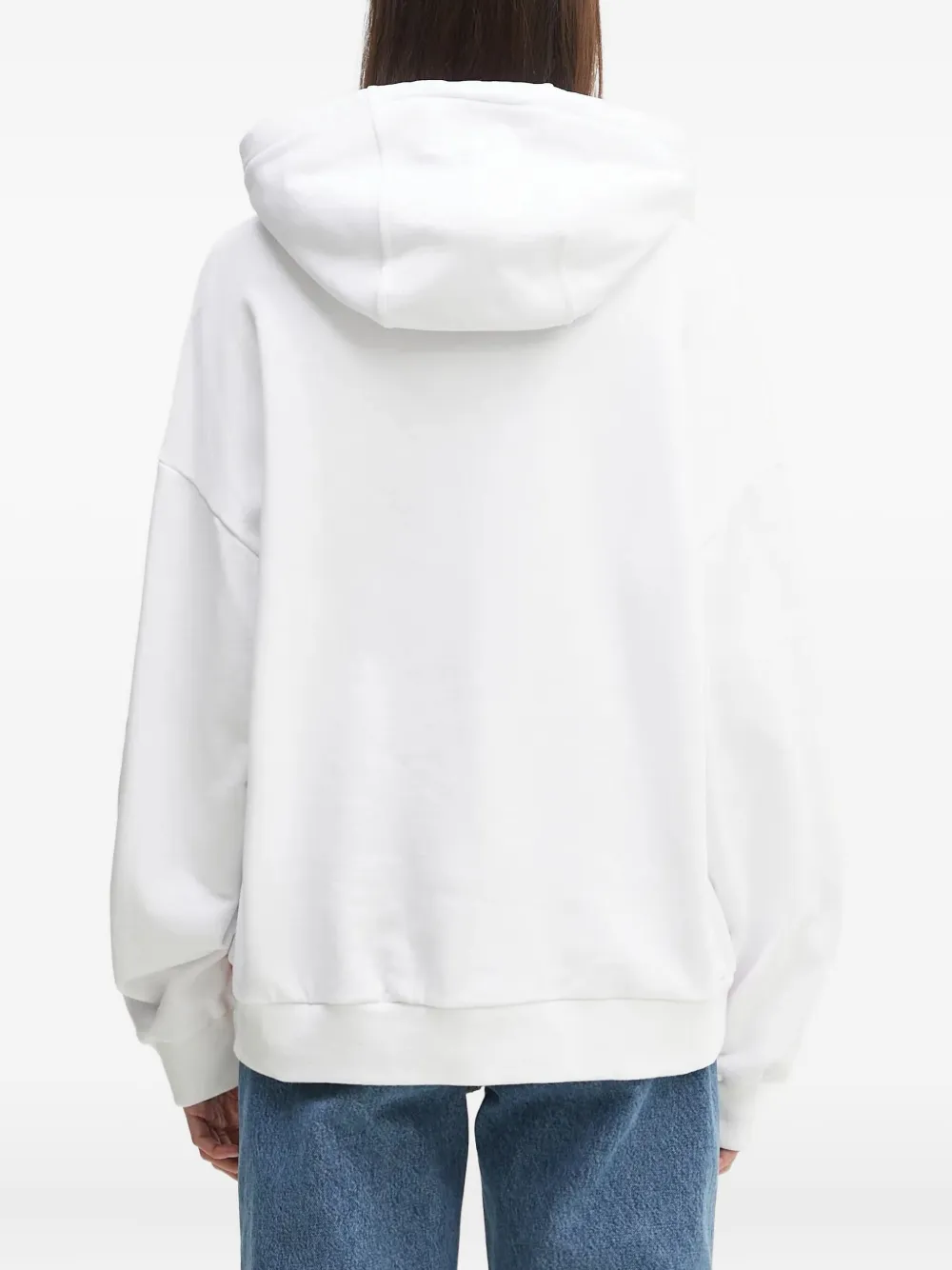 Fiorucci Hartvormige hoodie met vlakken Red.White