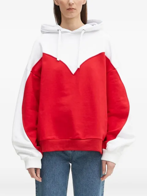 Fiorucci heart-shaped panelled hoodie