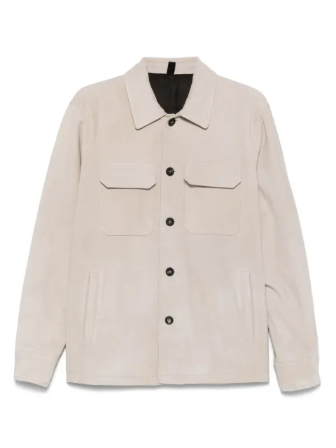 Tagliatore leather shirt jacket
