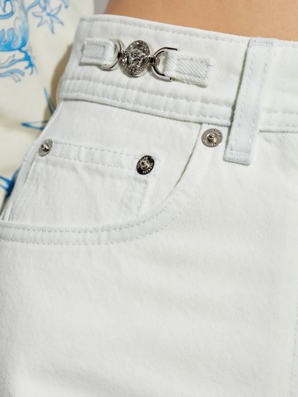 Versace Jeans met Medusa-patch Wit