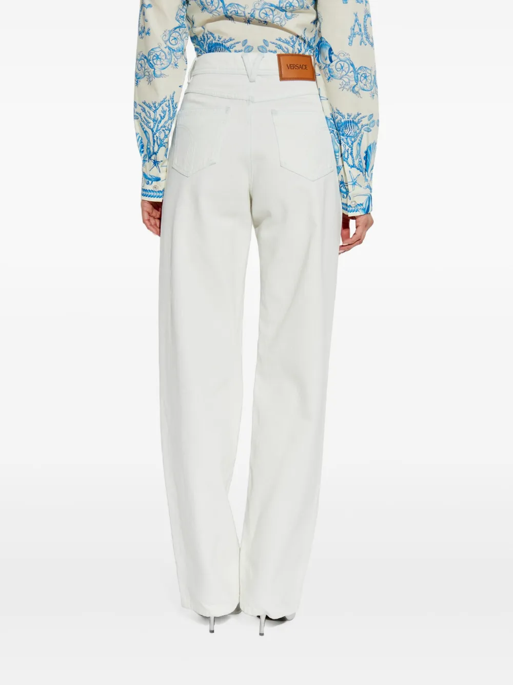 Versace Jeans met Medusa-patch Wit