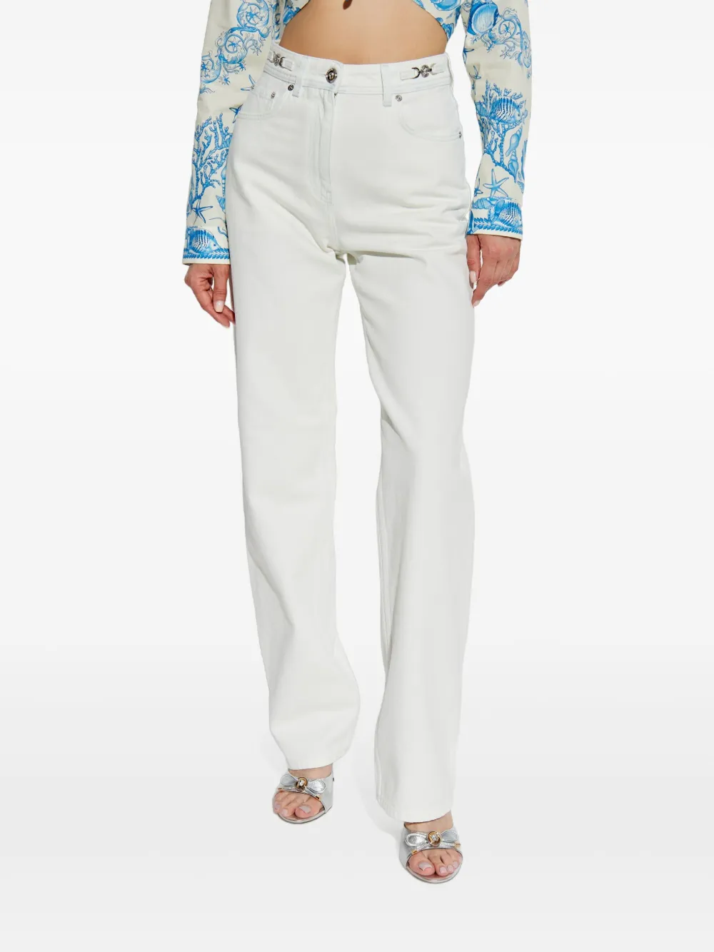 Versace Jeans met Medusa-patch Wit