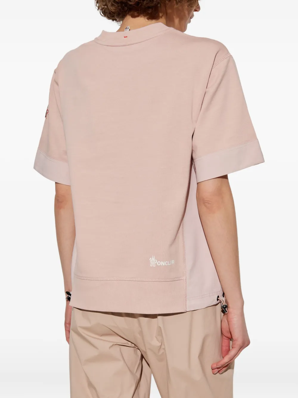 Moncler Grenoble T-shirt met ronde hals Roze