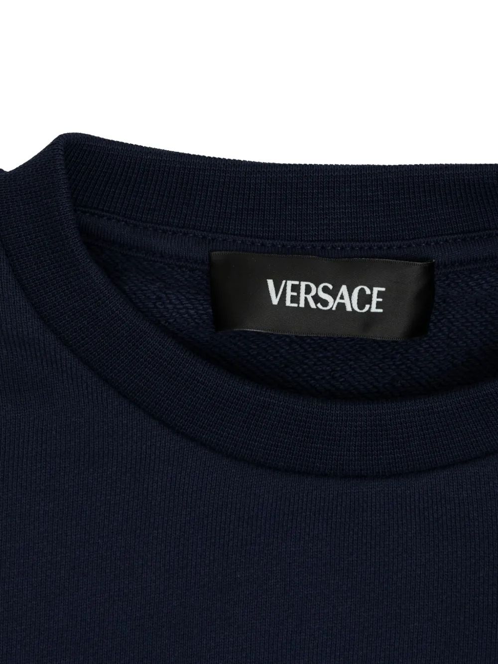 Versace Kids Sweater met kristallen Blauw