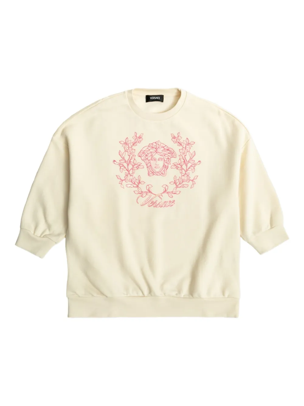 Versace Kids Medusa Crest sweater Beige