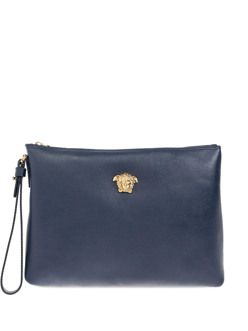 Versace Medusa leather clutch bag - ブルー Versace Medusa leather clutch bag - ブルー
