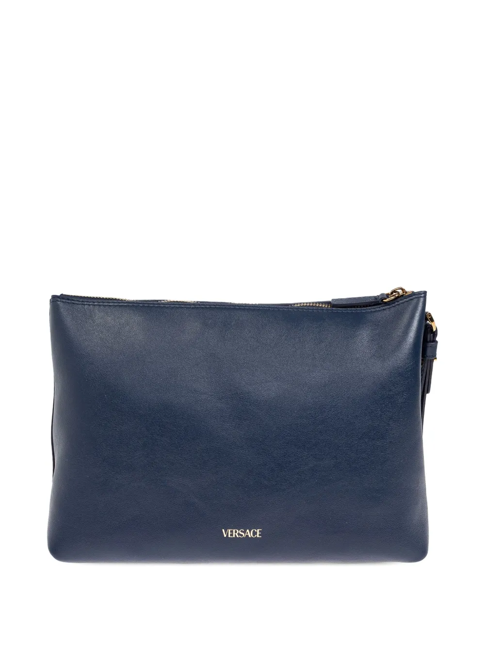 Versace Medusa leren clutch Blauw