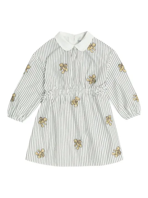 Burberry Kids Thomas Bear striped cotton dress