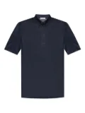 Moncler linen polo shirt - Blue