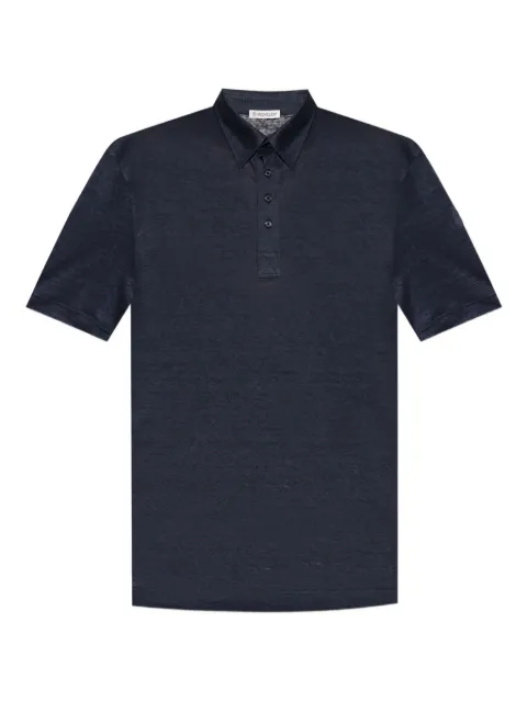 Moncler linen polo shirt