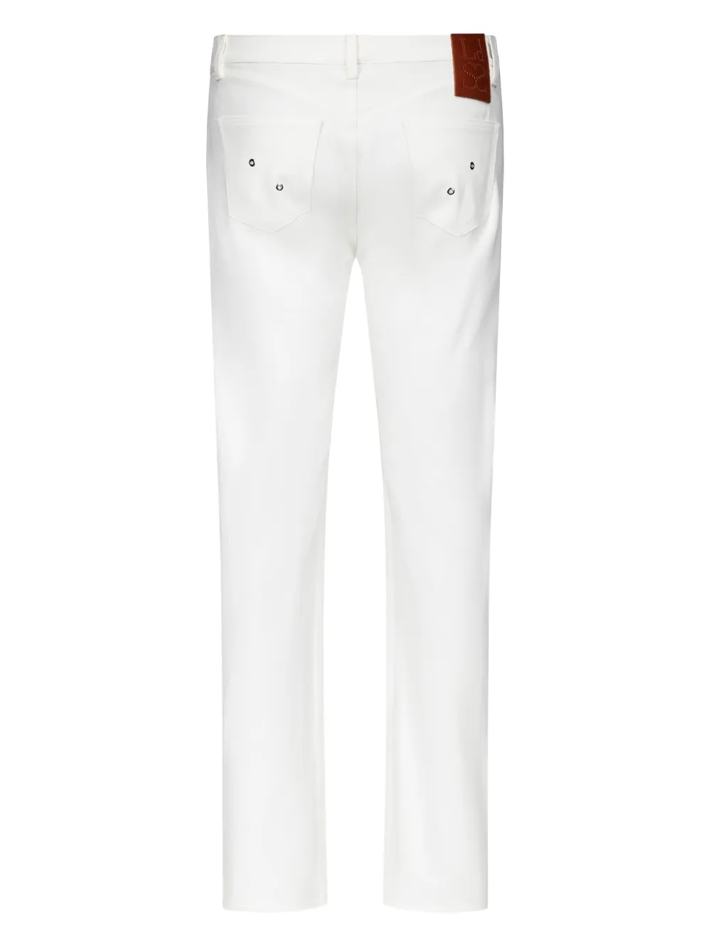 Ludovic de Saint Sernin Denim broek met veters Wit