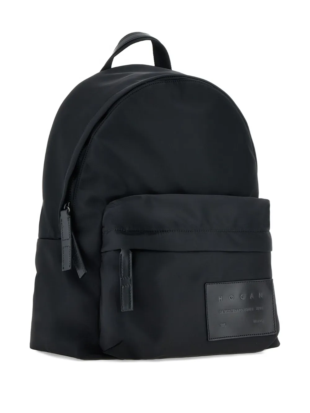 Hogan logo-patch backpack Zwart
