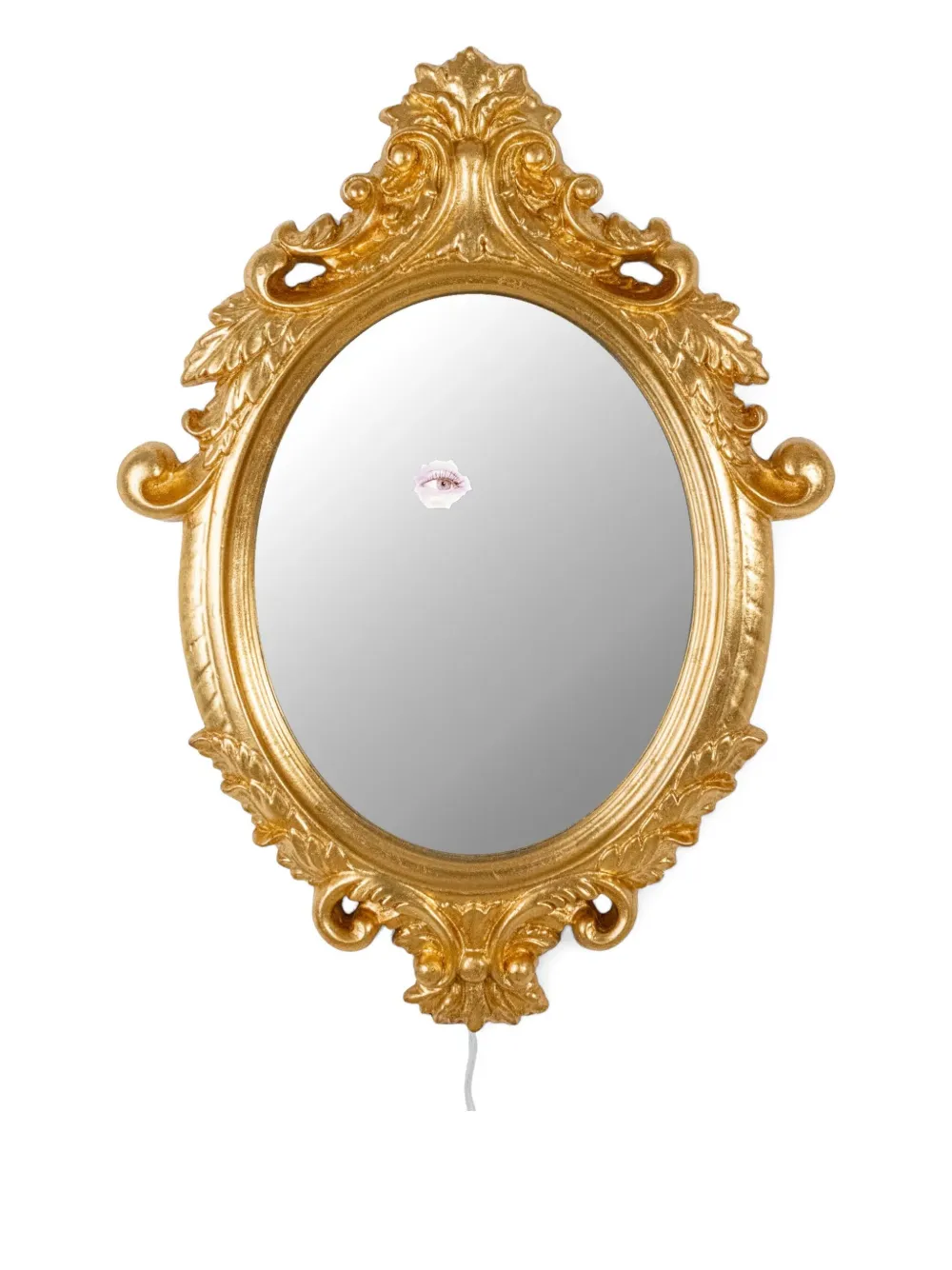 Seletti brushed-finish mirror | Gold | Image 1