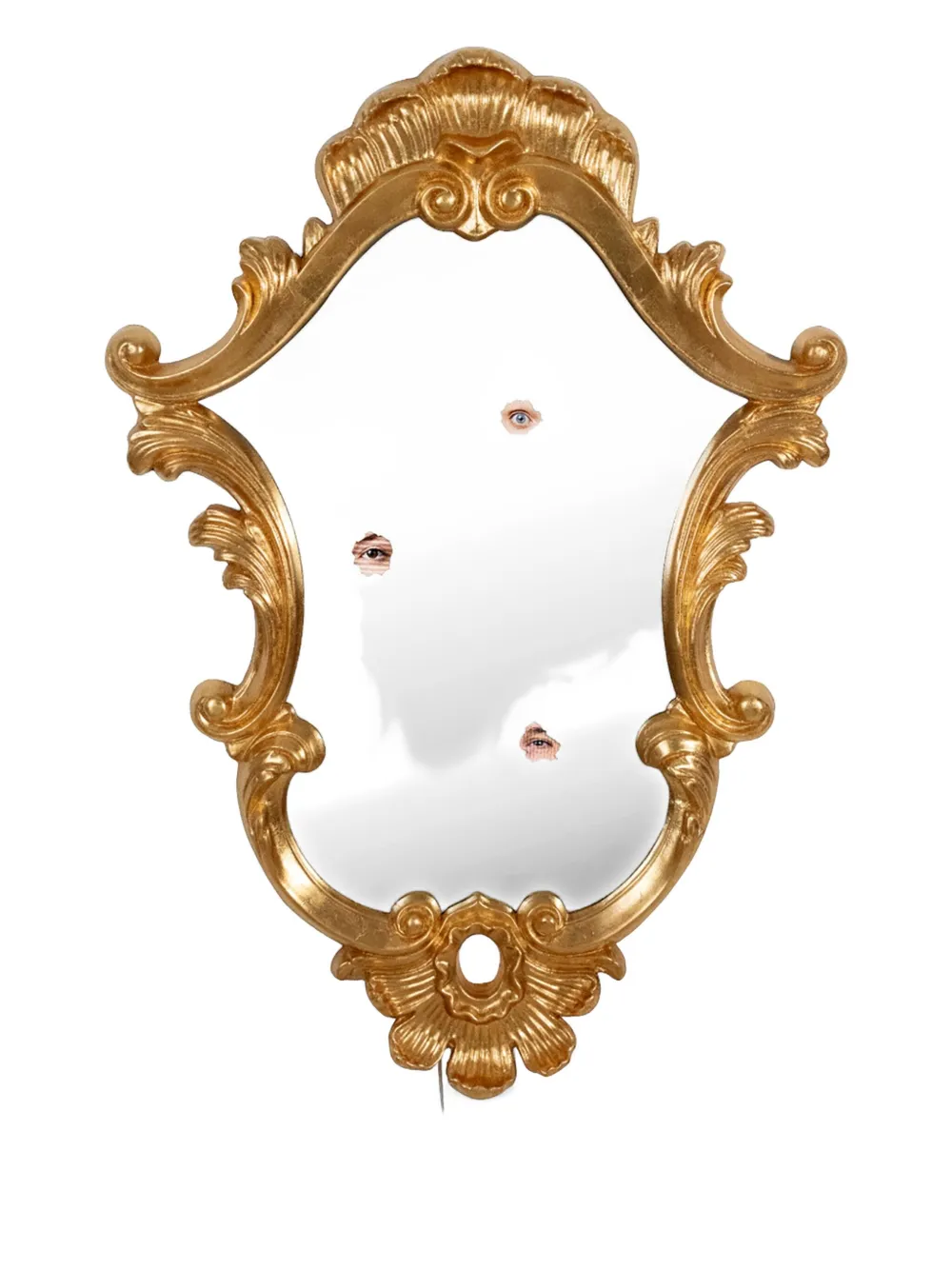 Seletti espejo con armazón dorada | dorado | Image 1