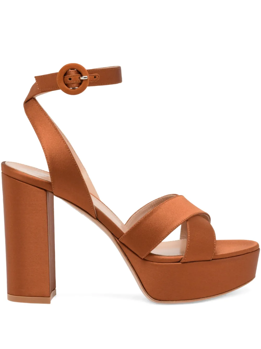 Gianvito Rossi 105mm Sabrina sandals Brown