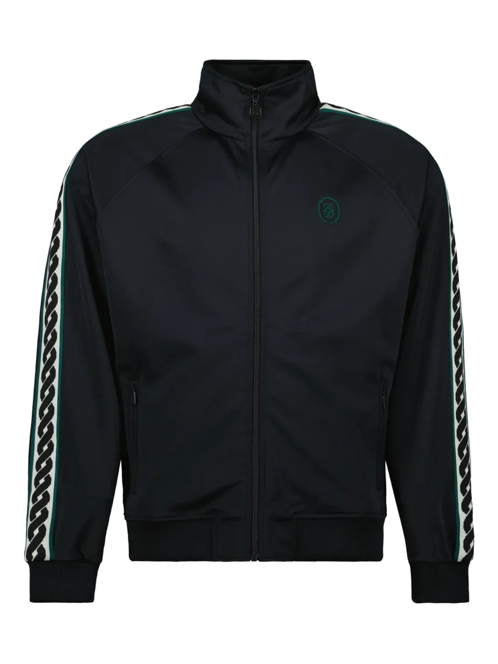 Drôle De Monsieur Vest met geborduurd logo Zwart