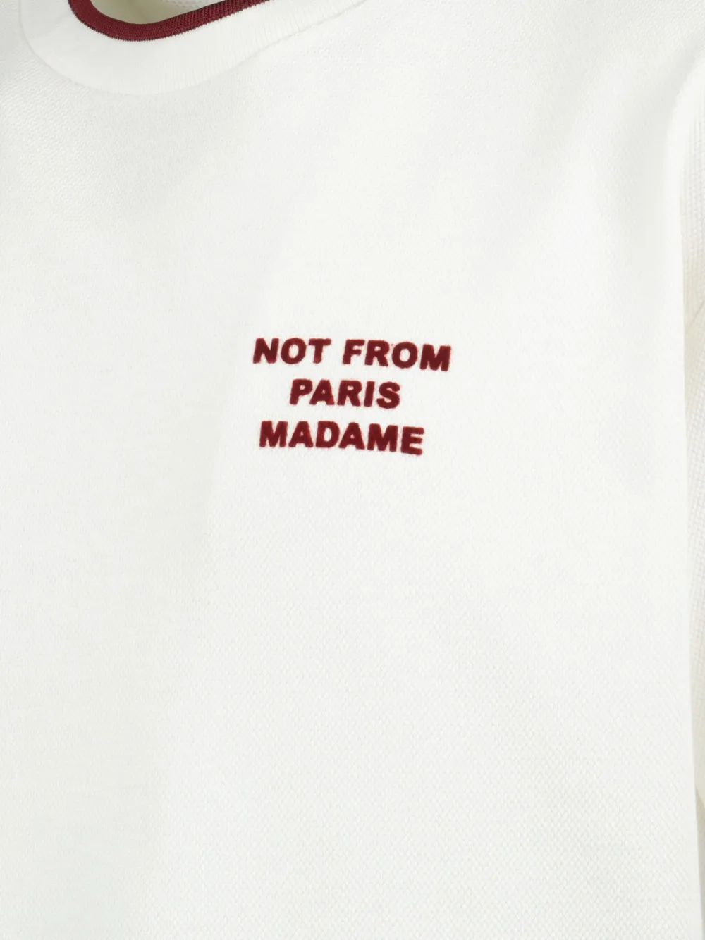 Drôle De Monsieur T-shirt met print Wit
