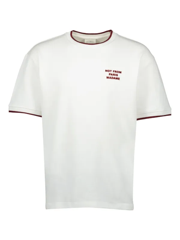 【関税込み】Drole de Monsieur Tシャツ Le T-Shirt Slogan Rayé