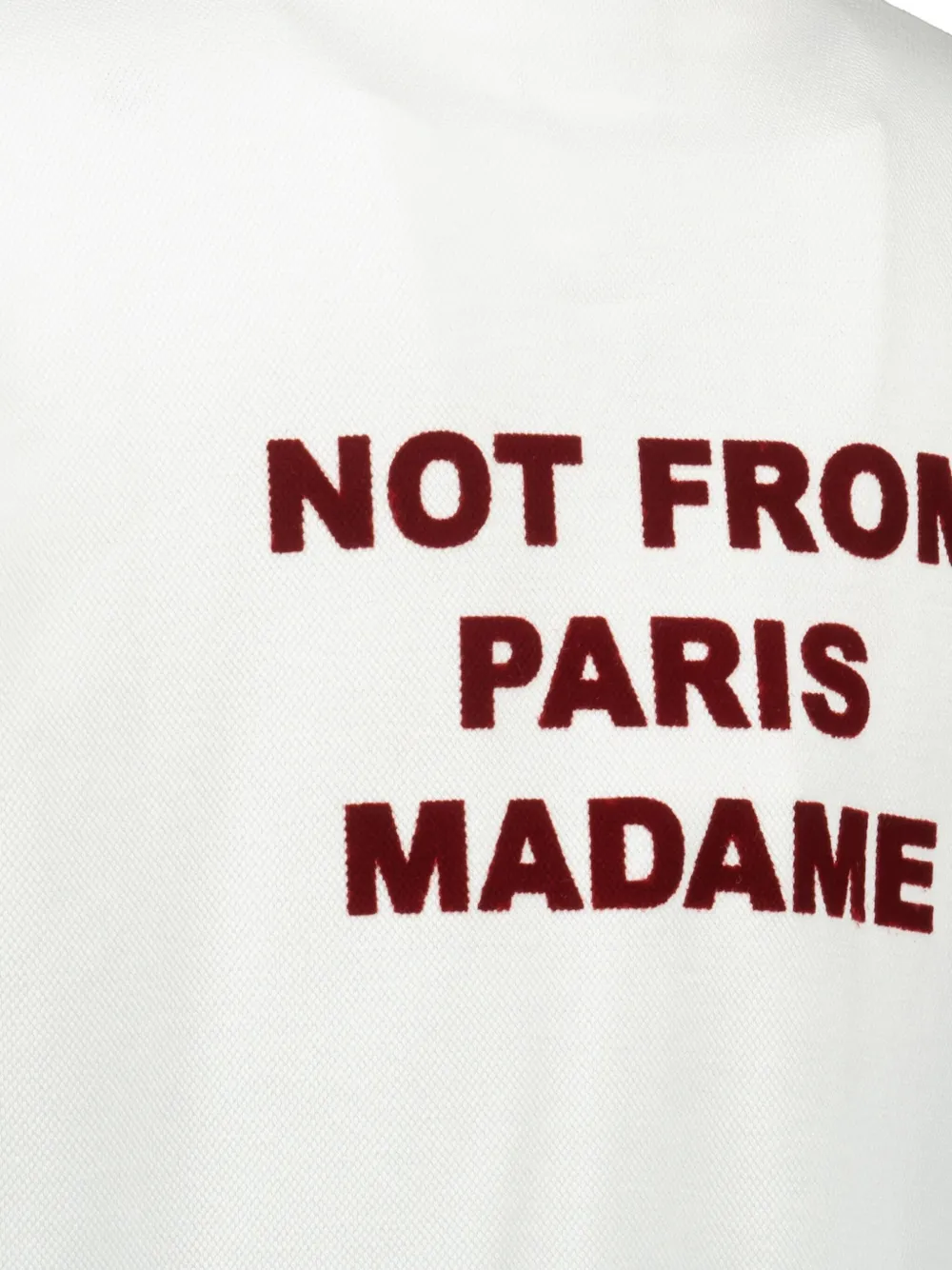 Drôle De Monsieur T-shirt met print Wit