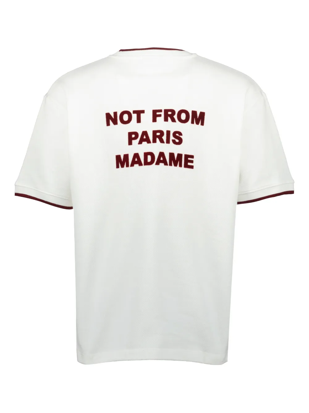 Drôle De Monsieur Not From Paris Madame T-shirt - Wit