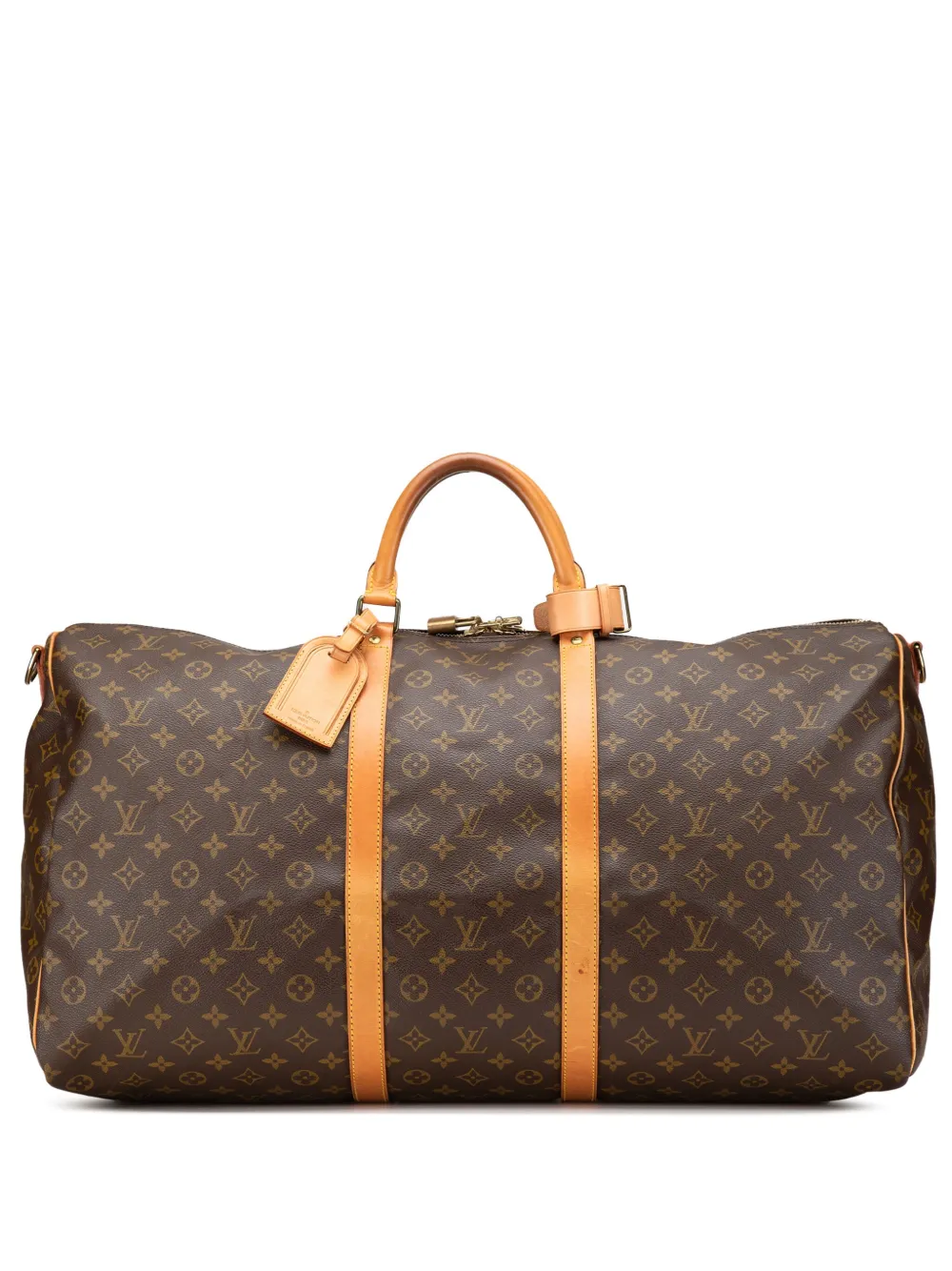 Louis Vuitton Pre-Owned 1991 モノグラム キーポル バンドリエール 60 ボストンバッグ - ブラウン Louis Vuitton Pre-Owned 1991 モノグラム キーポル バンドリエール 60 ボストンバッグ - ブラウン
