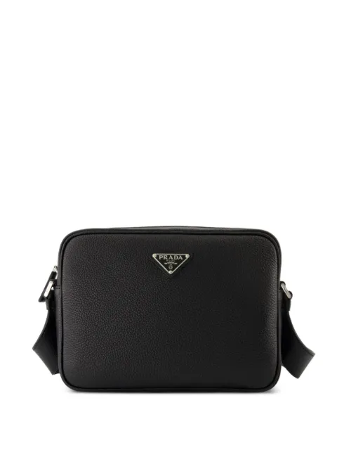 Prada Schultertasche mit Logo-Schild