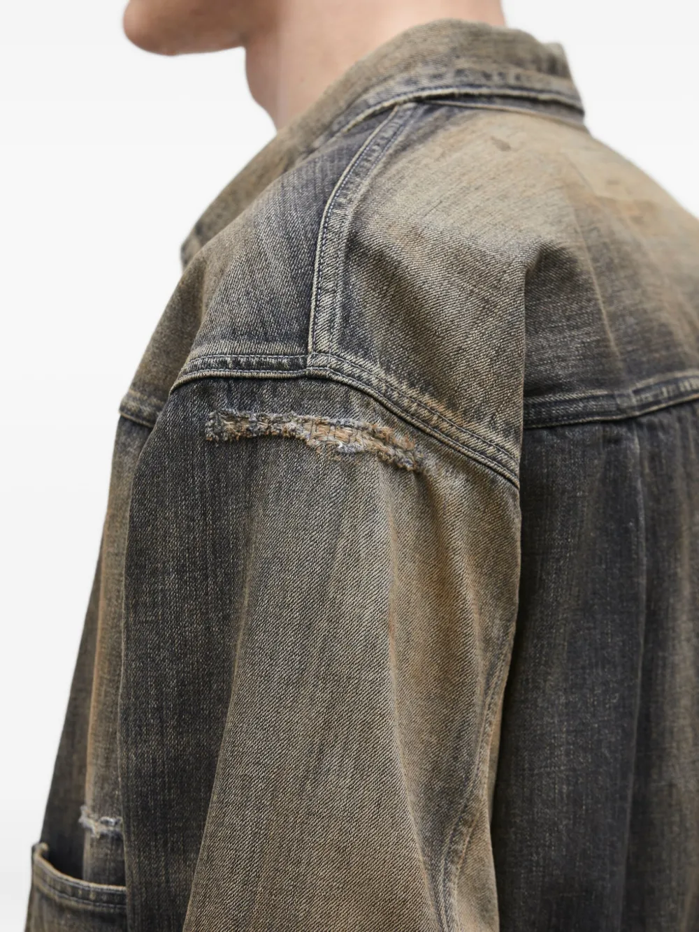 Neighborhood Gerafeld denim jack Zwart