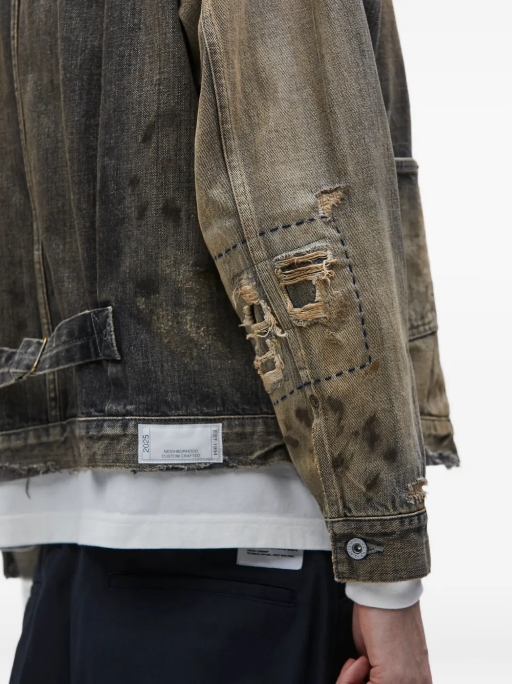 Neighborhood Gerafeld denim jack Zwart
